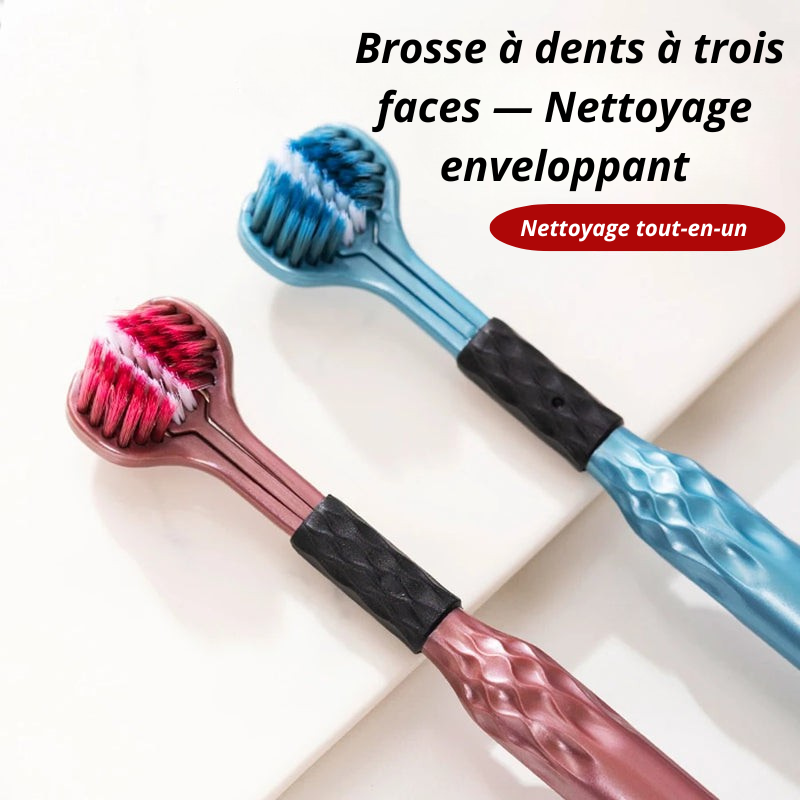 Brosse à dents manuelle 3D Brosse à dents douce en forme de U