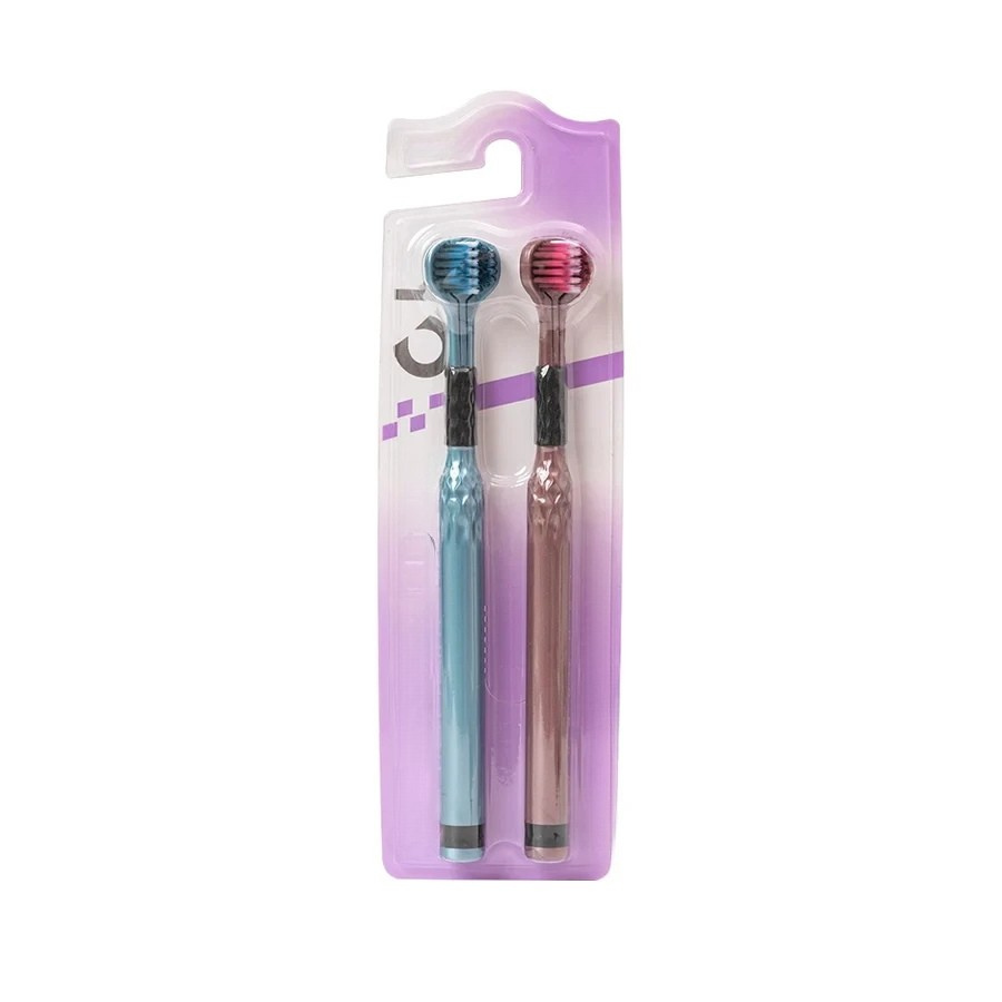 Brosse à Dents 3 Faces – Tête en U, Poils Souples | Brossage Complet en 1 Geste | DentaGlow