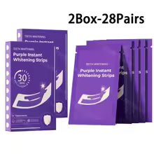 Bandelettes Blanchissantes Violettes – Sourire Éclatant en 30 Minutes | Émail Préservé